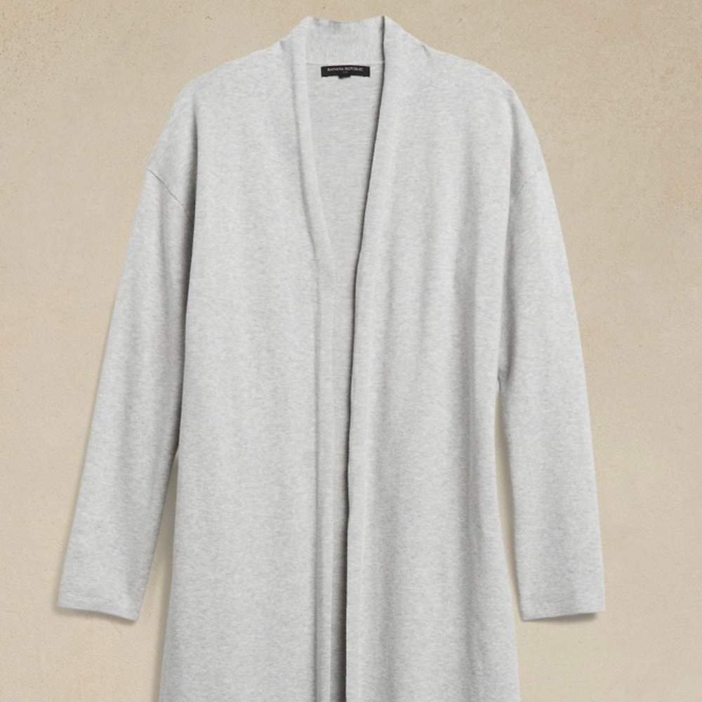 Banana Republic EXTRA LONG OPEN-FRONT SWEATER XS (1)